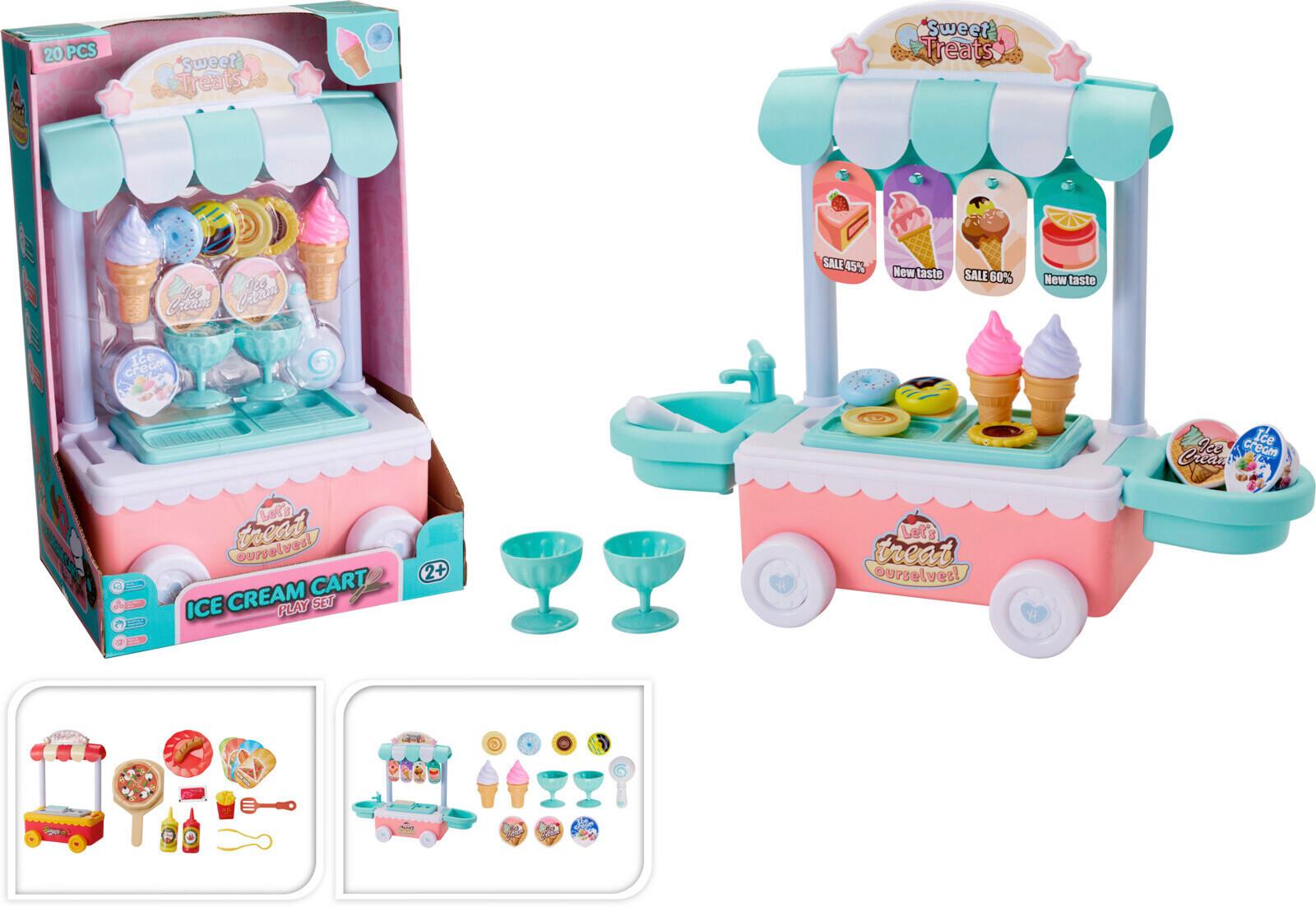 Einkaufswagen farbl. sort - Multicolor, MODERN, Kunststoff (43.5/16/35.5cm)