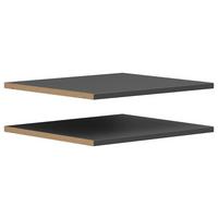 VKLADACIA POLICA MULTISTAURAUM 42cm - grafitová, Modern, kompozitné drevo (42/3/36cm)