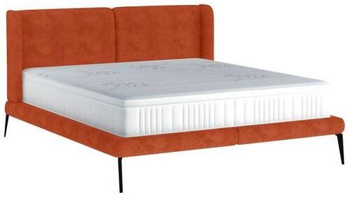 Polsterbett +matratze 180x200 Tessina Sorisso Rostfarben - Rostfarben/Schwarz, MODERN, Textil (180/200cm) - Livetastic
