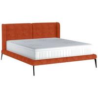Polsterbett +matratze 180x200 Tessina Sorisso Rostfarben - Rostfarben/Creme, MODERN, Textil (180/200cm) - Livetastic