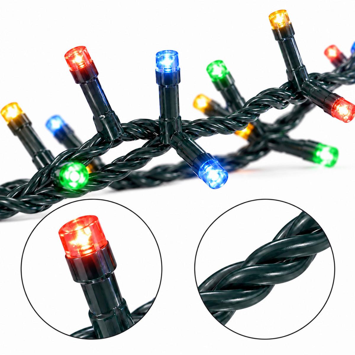 LICHTERKETTE IP44, Timerfunktion - Multicolor, Basics, Kunststoff (24,5/24,5/11cm)