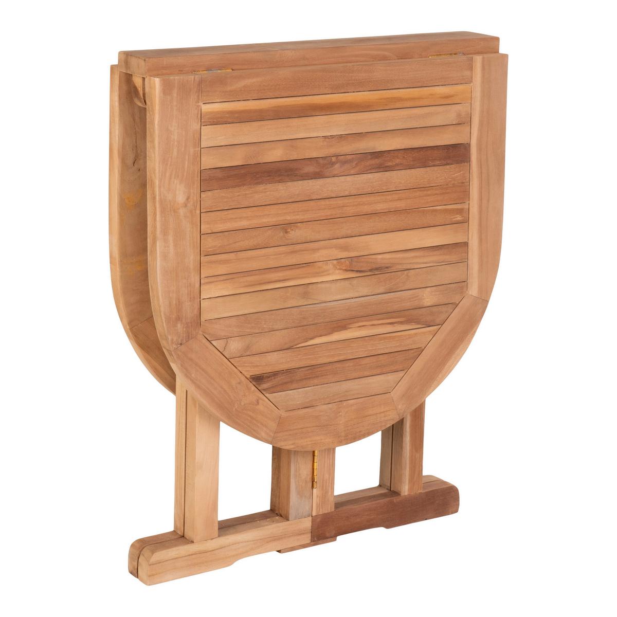 Gartentisch Huelva Braun  B: 60 Cm - Braun, MODERN, Holz (60/75/120cm) - MID.YOU
