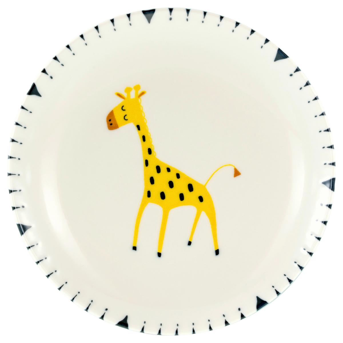 Tellerset Safari Keramik, Multicolor - Multicolor/Grauweiß, Basics, Keramik (21cm) - Creatable