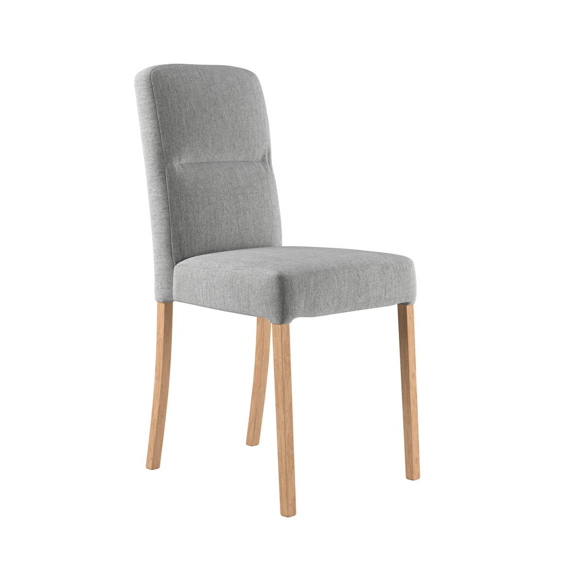 Stuhl Emma Ii - Eichefarben/Hellgrau, KONVENTIONELL, Holz/Textil (43/91/58cm)