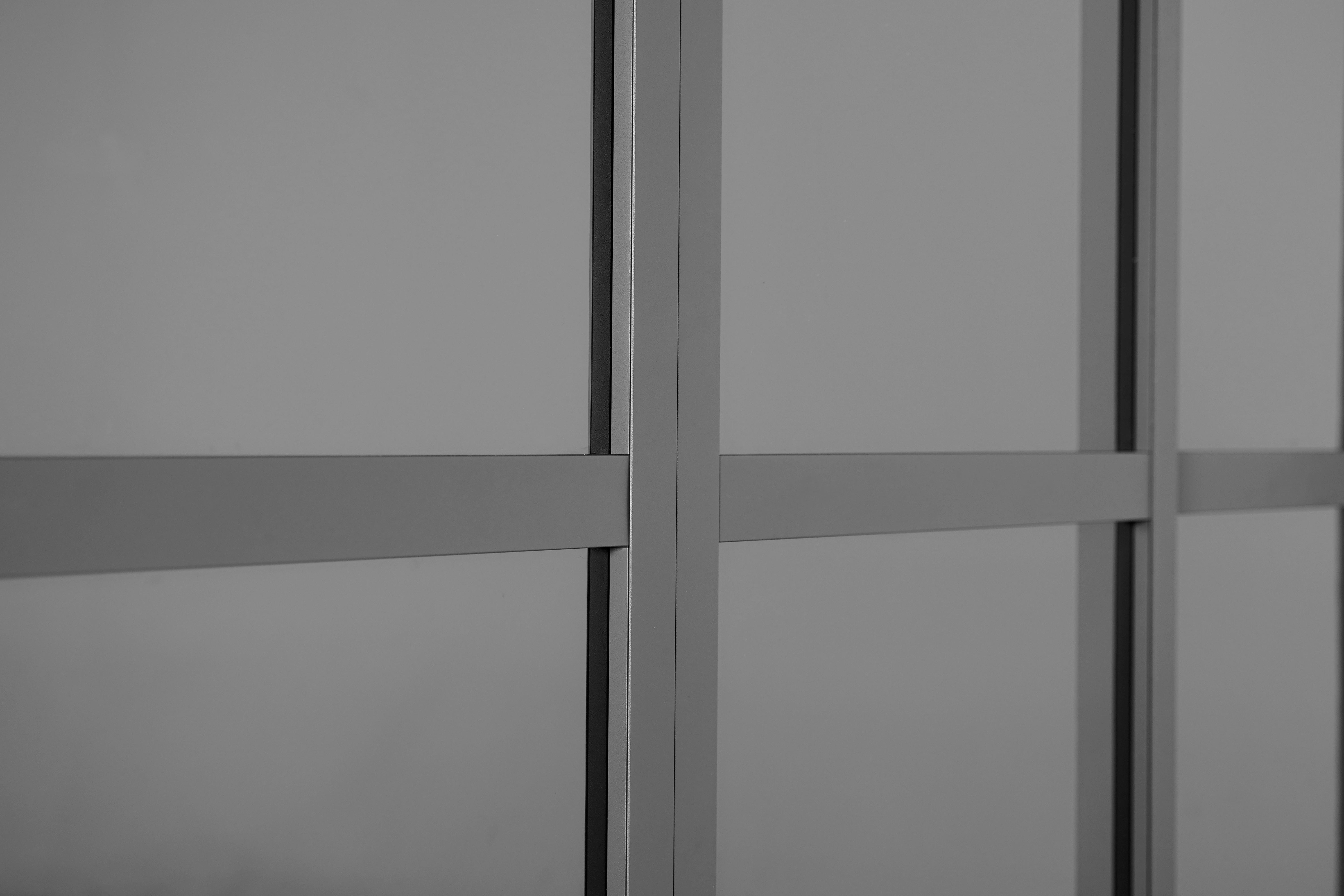 Schiebetür - Deluxe/Classic Anthrazit - 4tlg - Anthrazit, MODERN, Kunststoff/Metall (360cm) - Gardenson