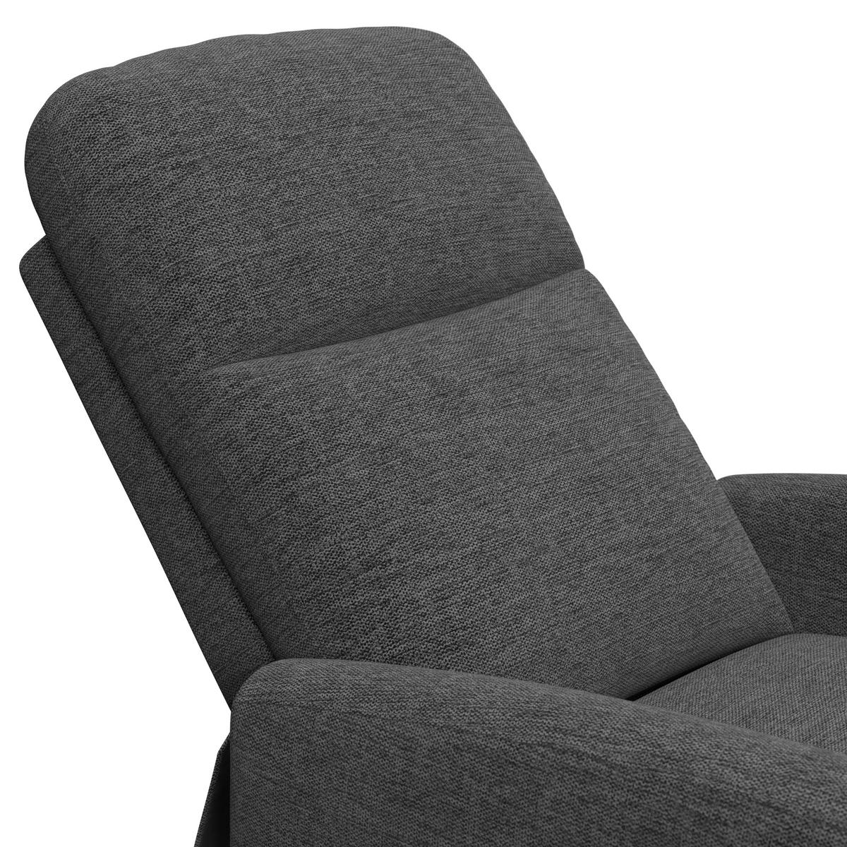 Televízne kreslo ATHEN, s pomocou pri vstávaní - tmavosivá, Modern, kov/drevo (67.5/107/88.5cm)