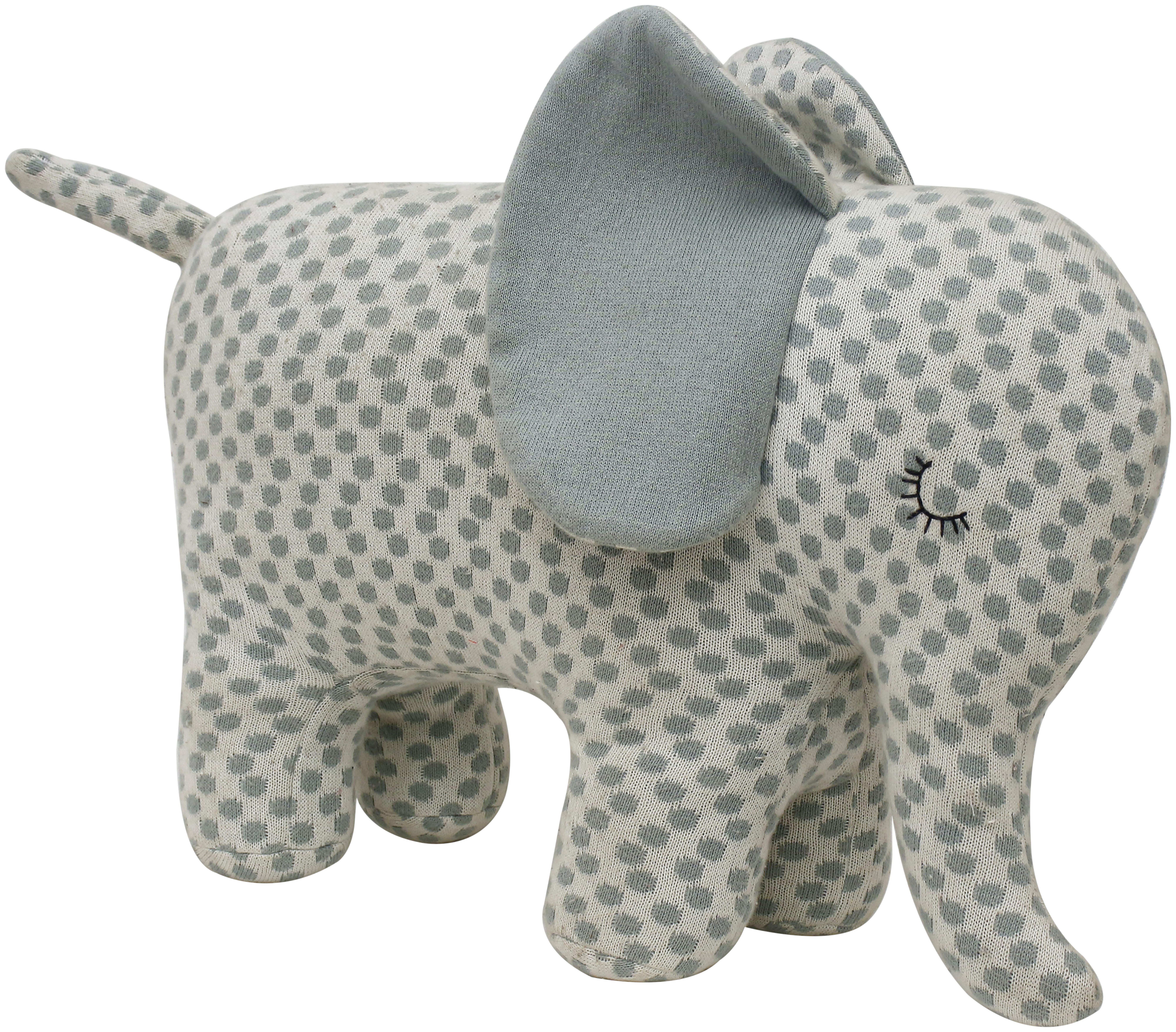 Hračka Pre Dieťatko Elly Modrá/biela - modrá/biela, Moderný, textil (39/30cm) - Bessagi Kids