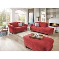 Récamiere Gotland V, Rot B: 194 cm - Rot/Naturfarben, KONVENTIONELL, Textil (194/84/91cm) - Sit & More