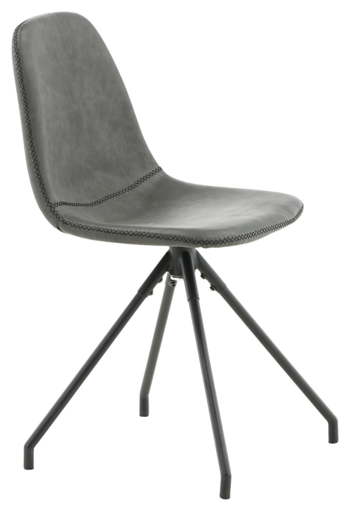 Stuhl-set Polar - Schwarz, Design, Textil/Metall (44/88/54cm) - Livetastic