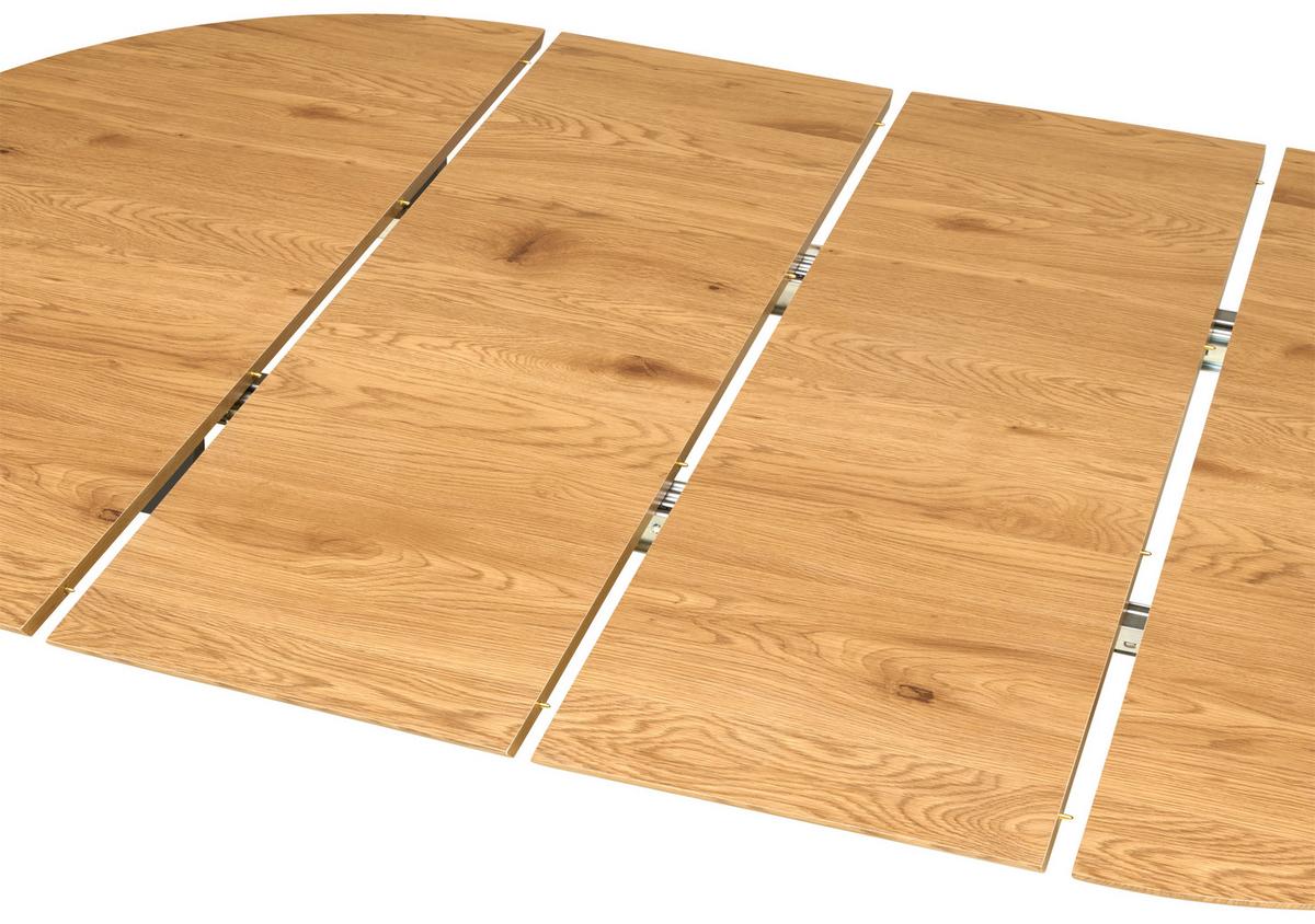 Ausziehtisch Paco 120 Az 120-200x74x120 cm Eichefarben - Eichefarben/Schwarz, KONVENTIONELL, Holz/Holzwerkstoff (120-200/120/74cm) - MID.YOU
