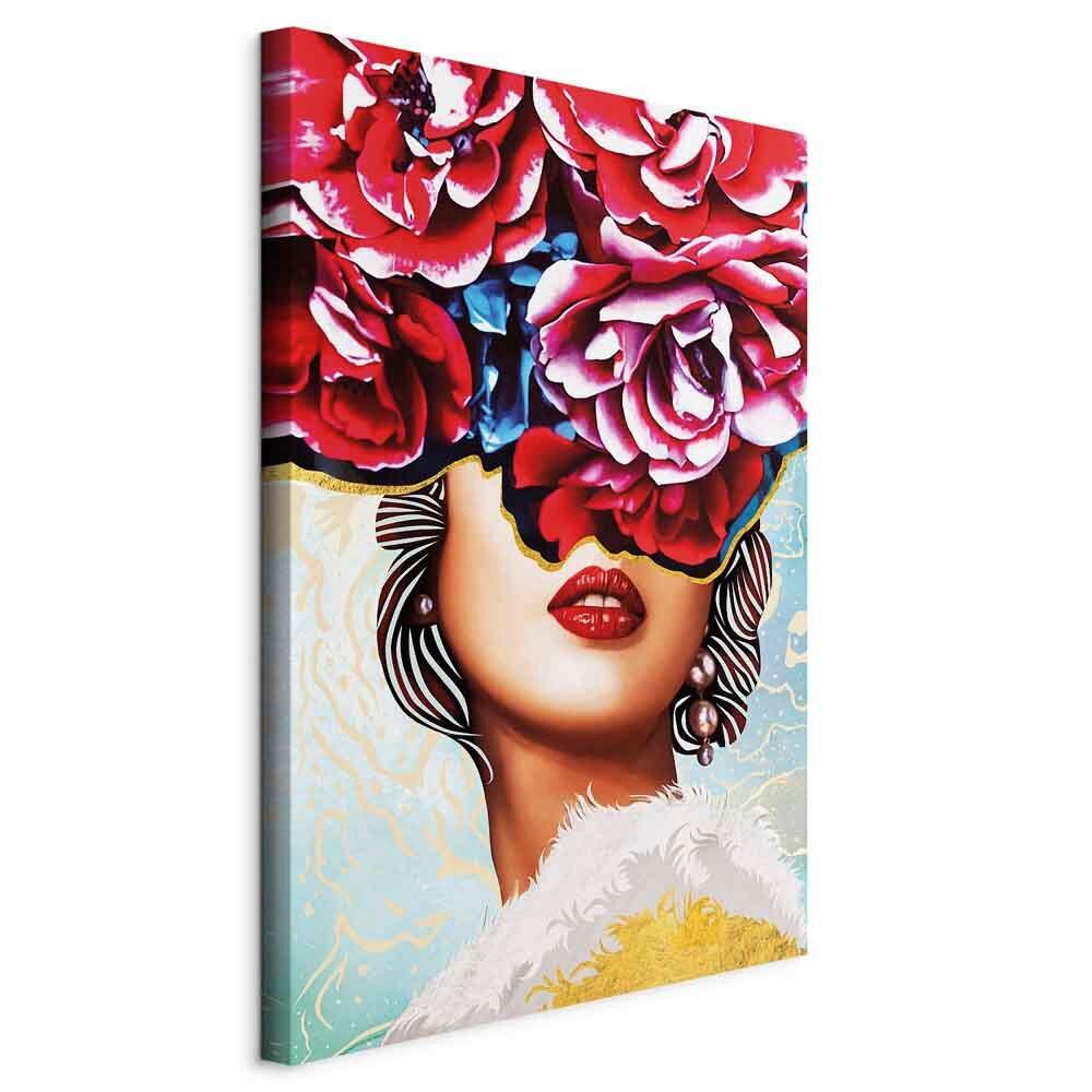 Leinwandbild Rosa Hellblau B: 80 Cm