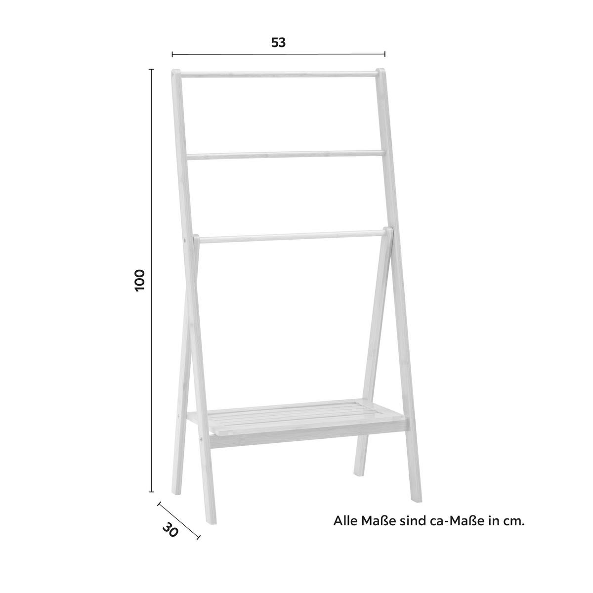 Držiak na uteráky BONNY prírodné farby - prírodná farba, Modern, prírodné materiály (53/100/30cm) - P & B
