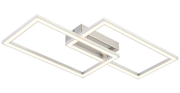 LED-Deckenleuchte Tracy L: 50 cm - Alufarben, MODERN, Kunststoff/Metall (50/28/6cm) - Luca Bessoni