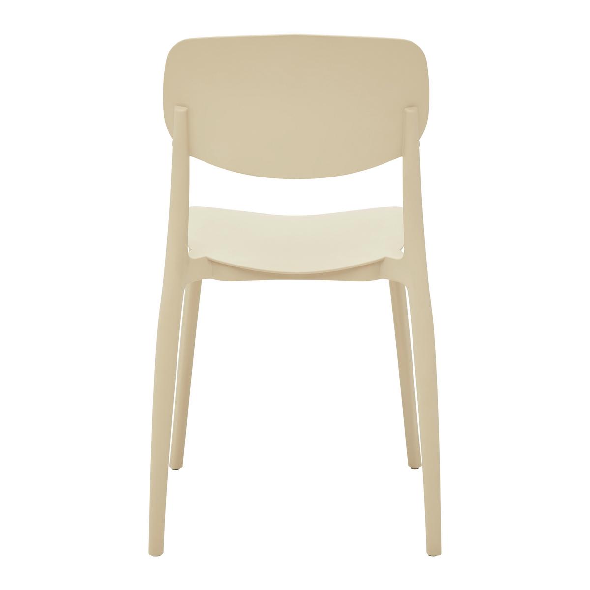 Stohovatelní židle JIŘÍ *CENOVÝ TRHÁK* béžová - béžová, Moderní, plast (44/78/49cm) - Based