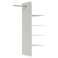 Inneneinteilung Kaspian - Weiß, MODERN, Holzwerkstoff (86/148/52cm) - MID.YOU