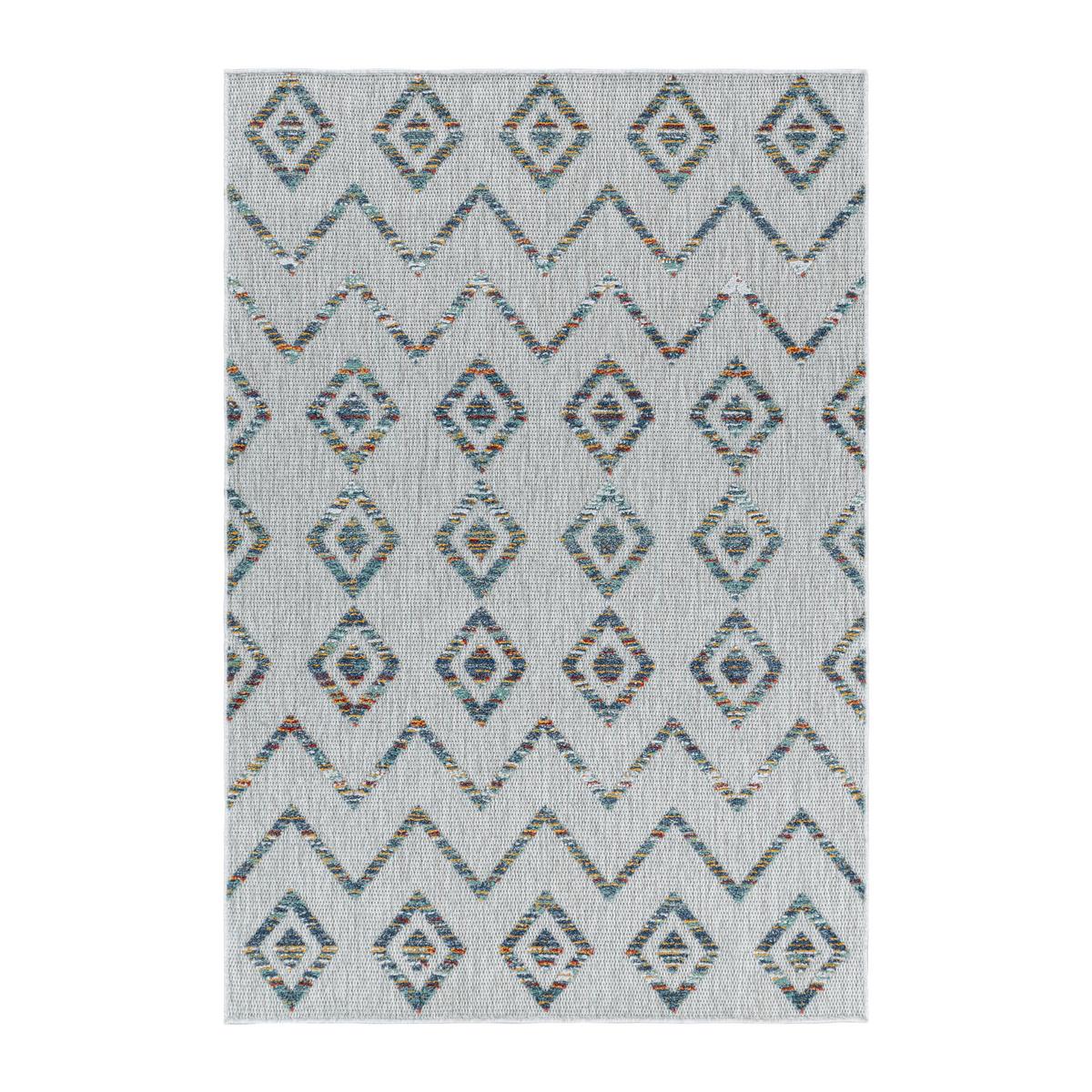 Flachwebteppich Bahama - Multicolor, Design, Textil (200/290cm) - Novel