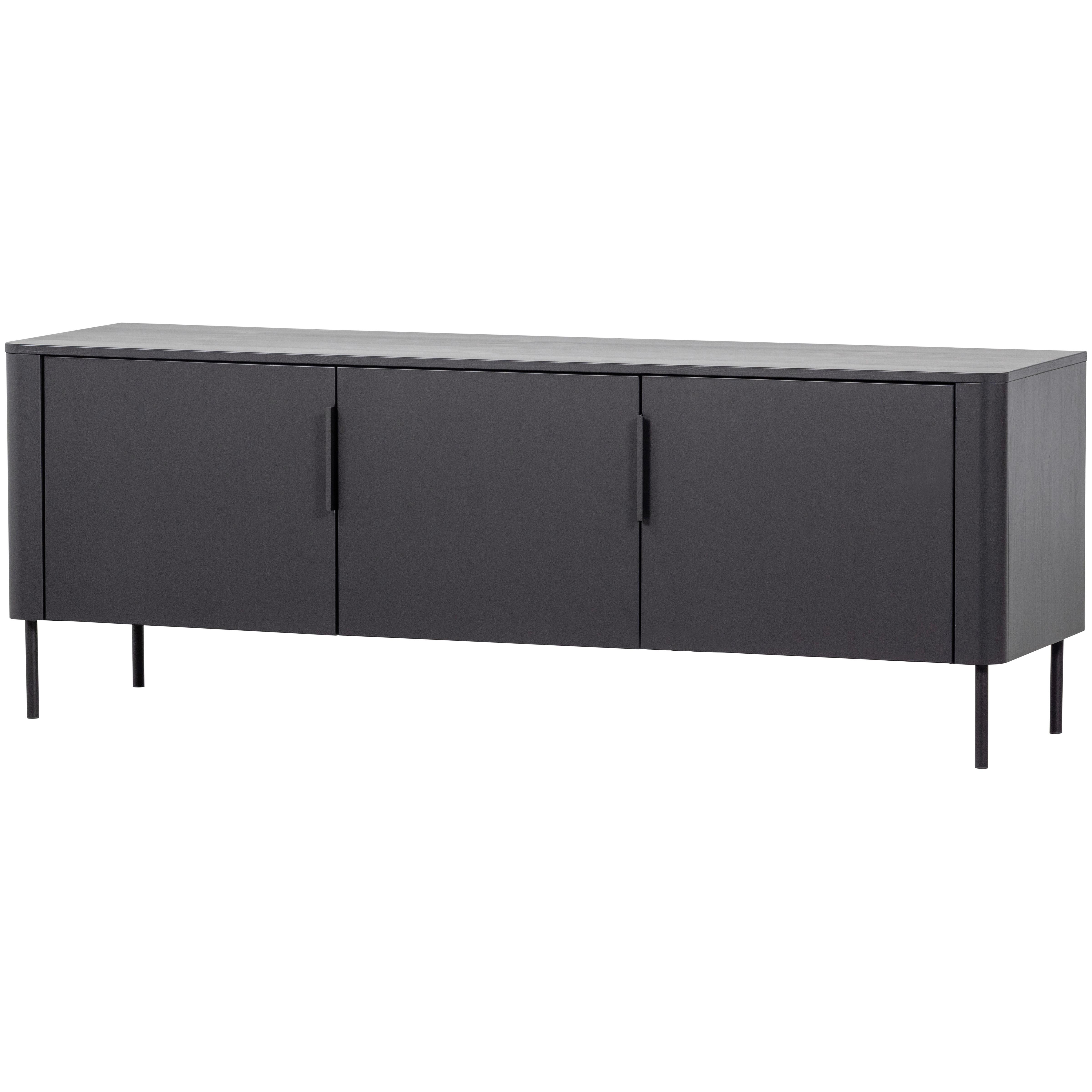 LOWBOARD Gunnar Schwarz B: 154cm - Schwarz, Design, Holz (154/56/44cm) - Livetastic