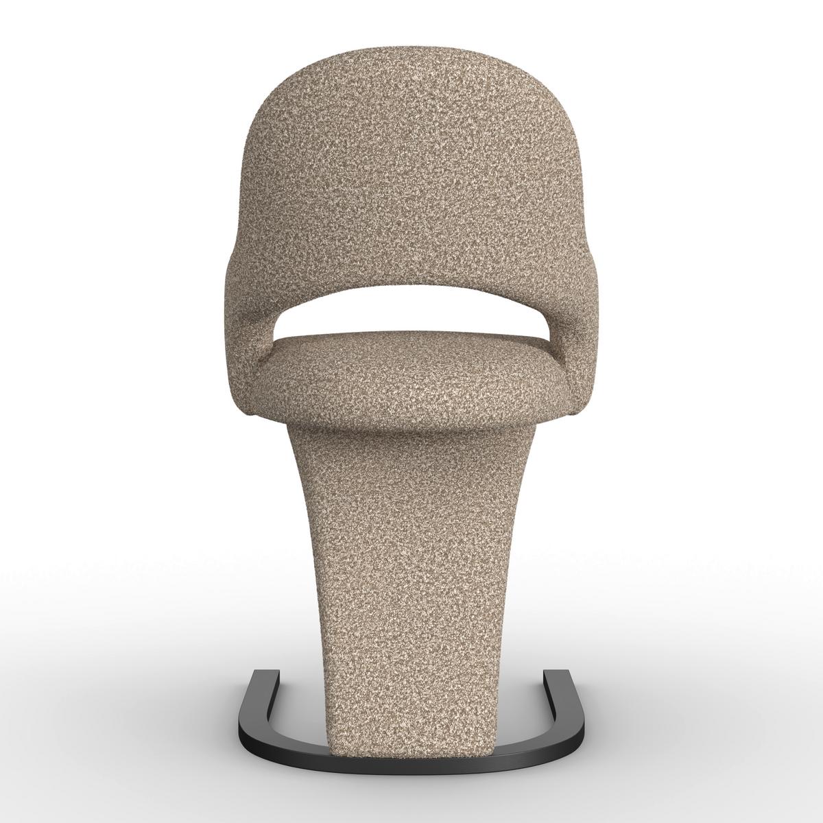 ŽIDLE S PODRUČKAMI ARIA - černá/hnědá, Moderní, kov/dřevo (54/82/62cm) - Bessagi Home