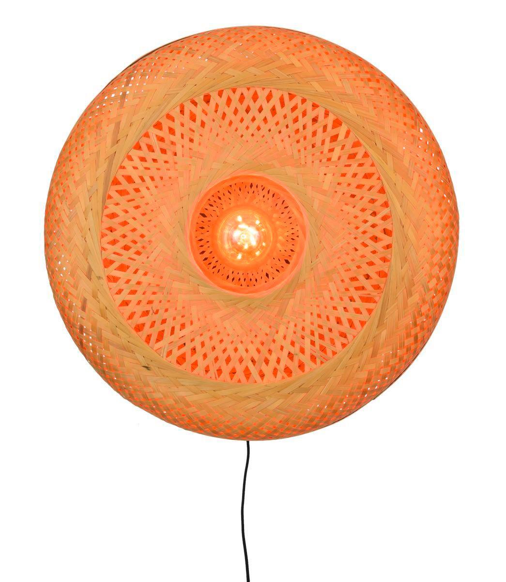 Wandleuchte Palawan Naturfarben B: 60 Cm - Naturfarben, Trend, Naturmaterialien (15/60/60cm) - Good & Mojo