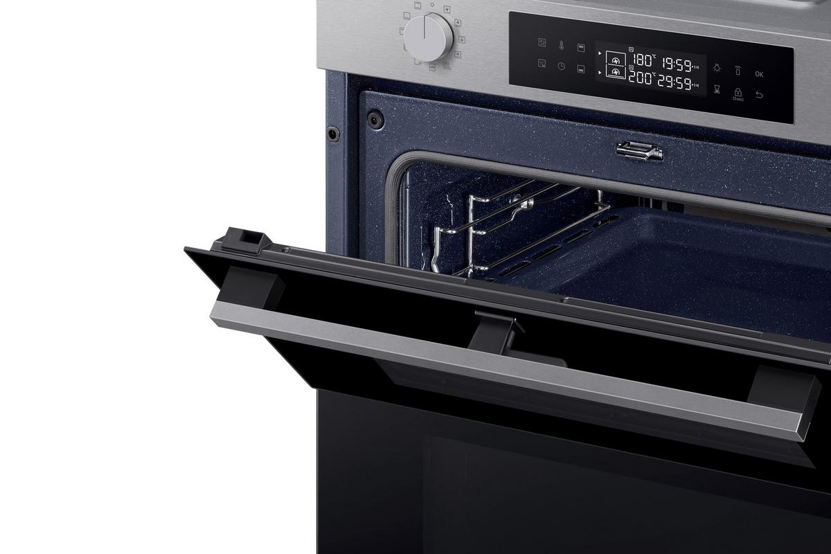 Backofen Silberfarben B: 59,5 cm - Silberfarben, Design, Glas/Keramik (59,5/59,6/57,1cm) - Samsung