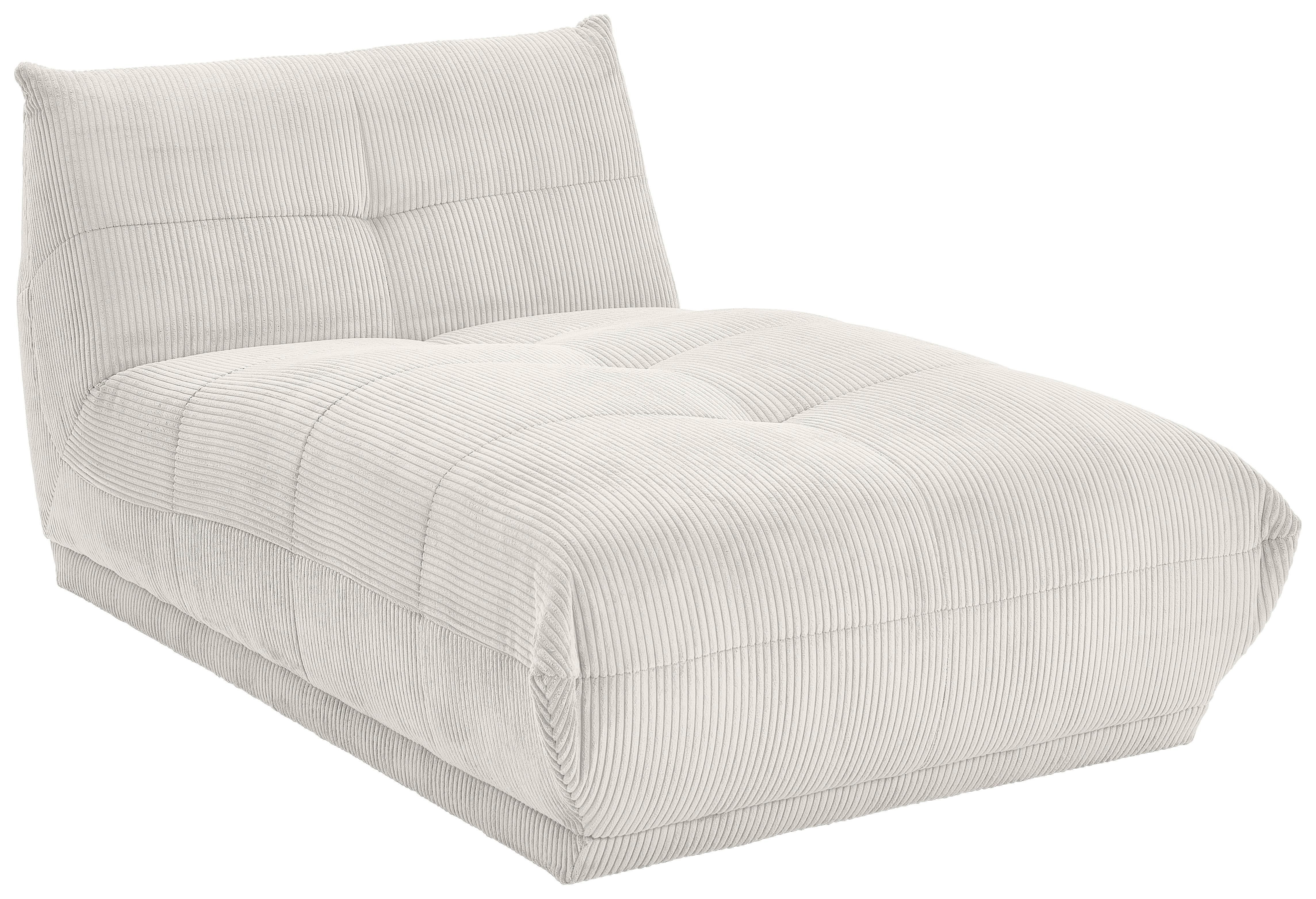 Sofaelement Giselle D-Modul Weiß B: 105 cm - Weiß, Trend, Textil (105/80/185cm) - Livetastic