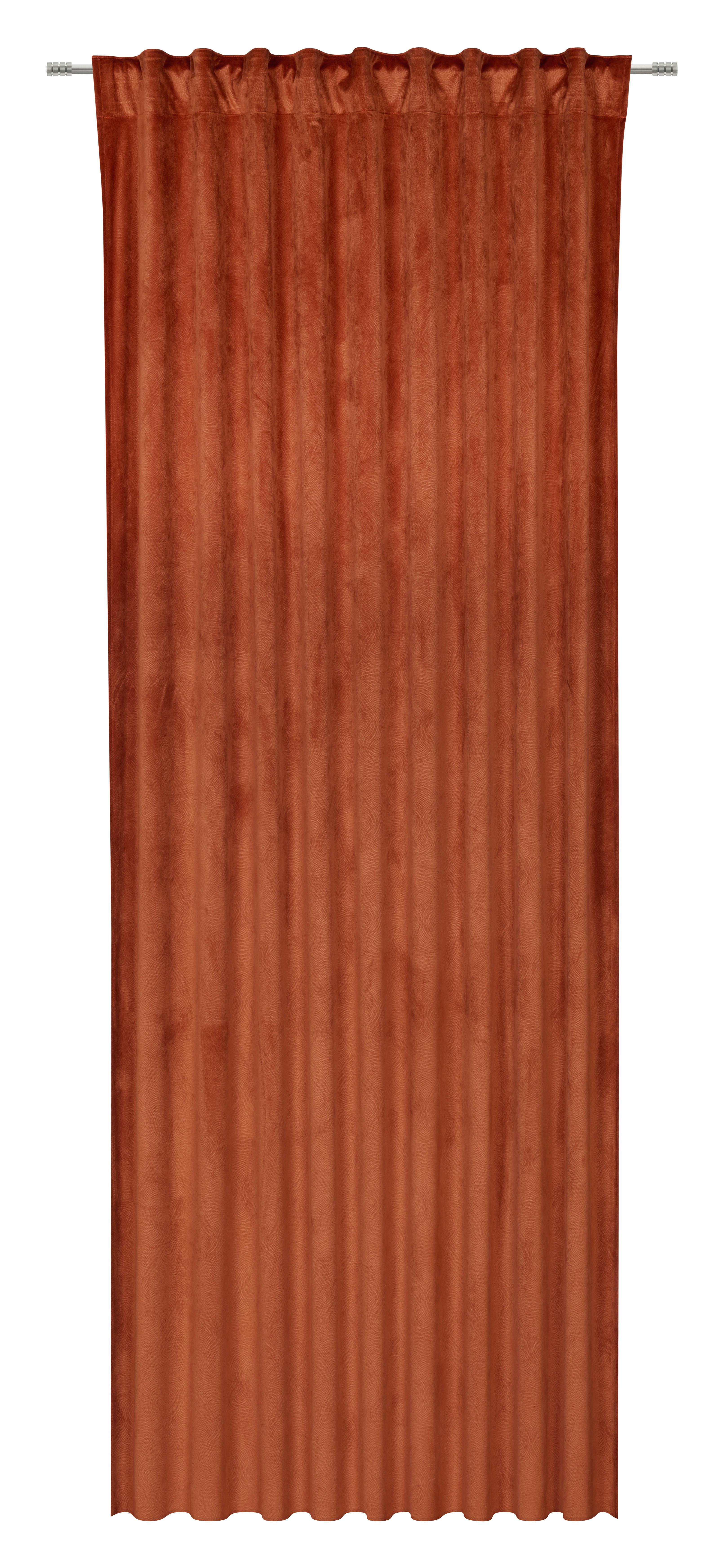 HOTOVÝ ZÁVES BIANCA - tmavooranžová, Konventionell, textil (140/245cm) - Modern Living