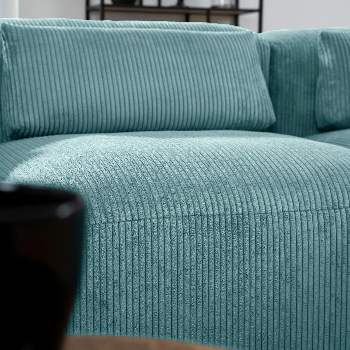 Rückenkissen Lenata 60x25 Cm Eisblau Cord - Blau, Design, Textil (60/25/12cm) - Max Winzer