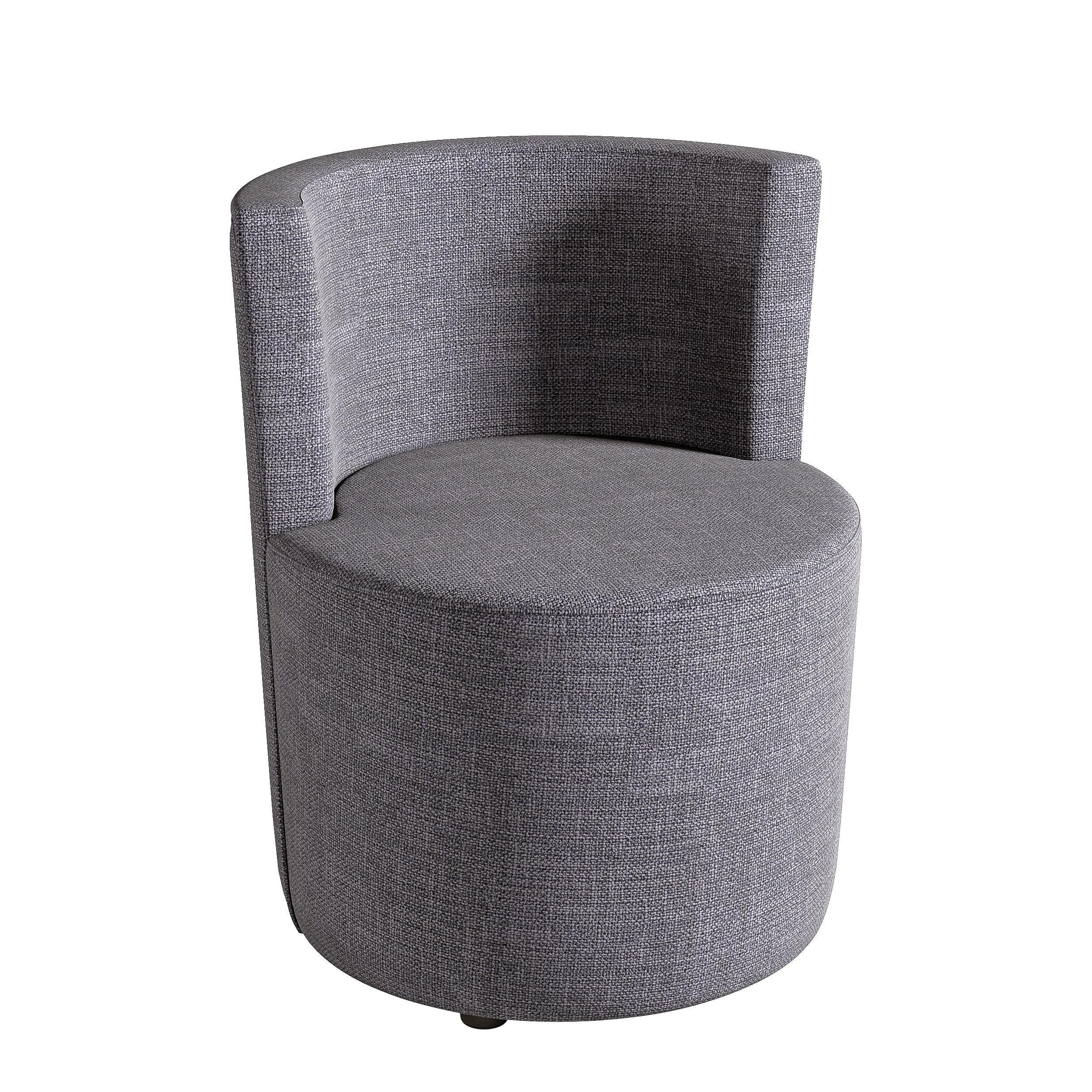 Stuhl Carla Grau B: 62cm - Grau, Design, Textil (62/75/62cm) - Livetastic