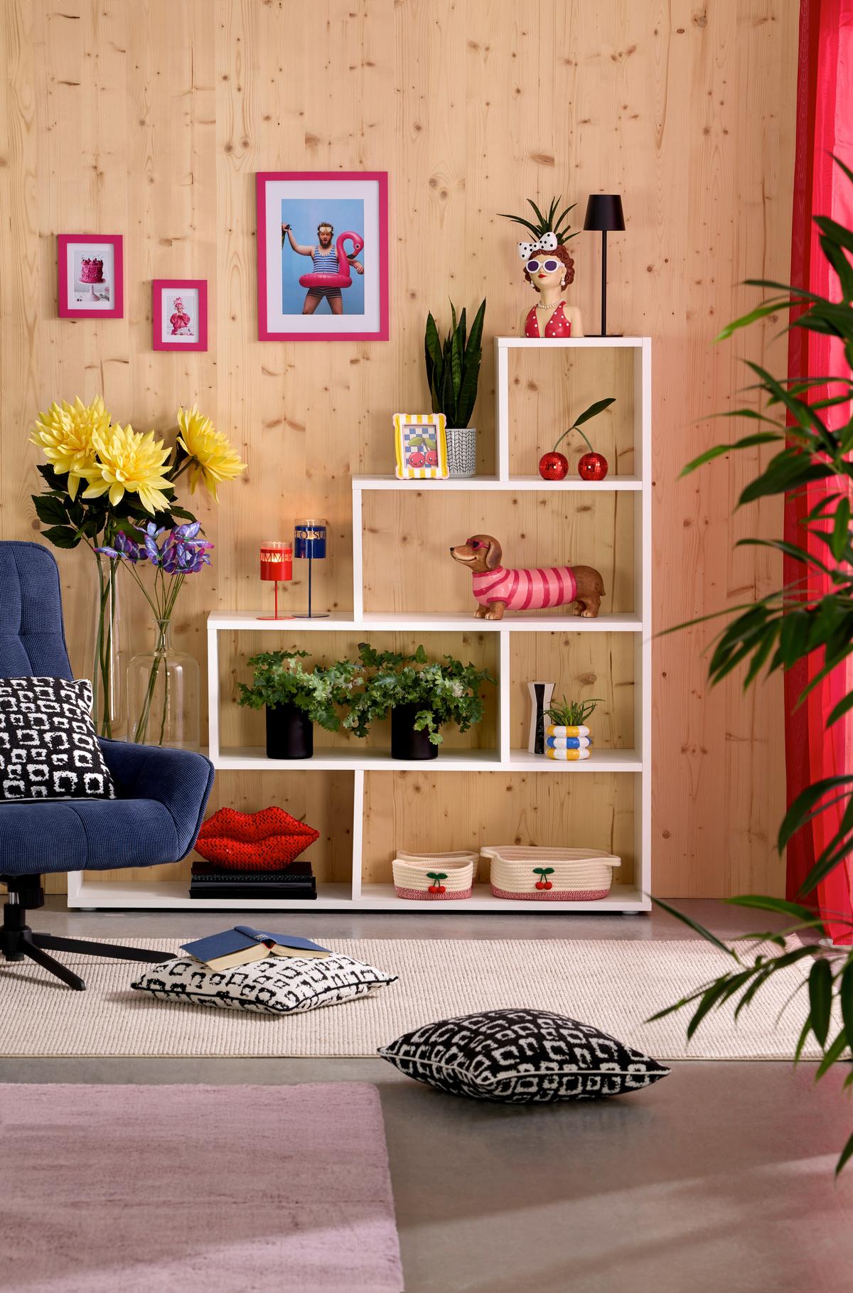 Korbset Nadja -Paz- - Rot/Weiß, KONVENTIONELL, Textil - Luca Bessoni