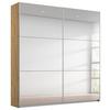 Schwebetürenschrank Reflect - Silberfarben/Eiche Artisan, MODERN, Glas/Holzwerkstoff (175/210/59cm)