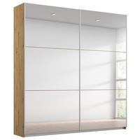 Schwebetürenschrank Reflect - Silberfarben/Eiche Artisan, MODERN, Glas/Holzwerkstoff (175/210/59cm)