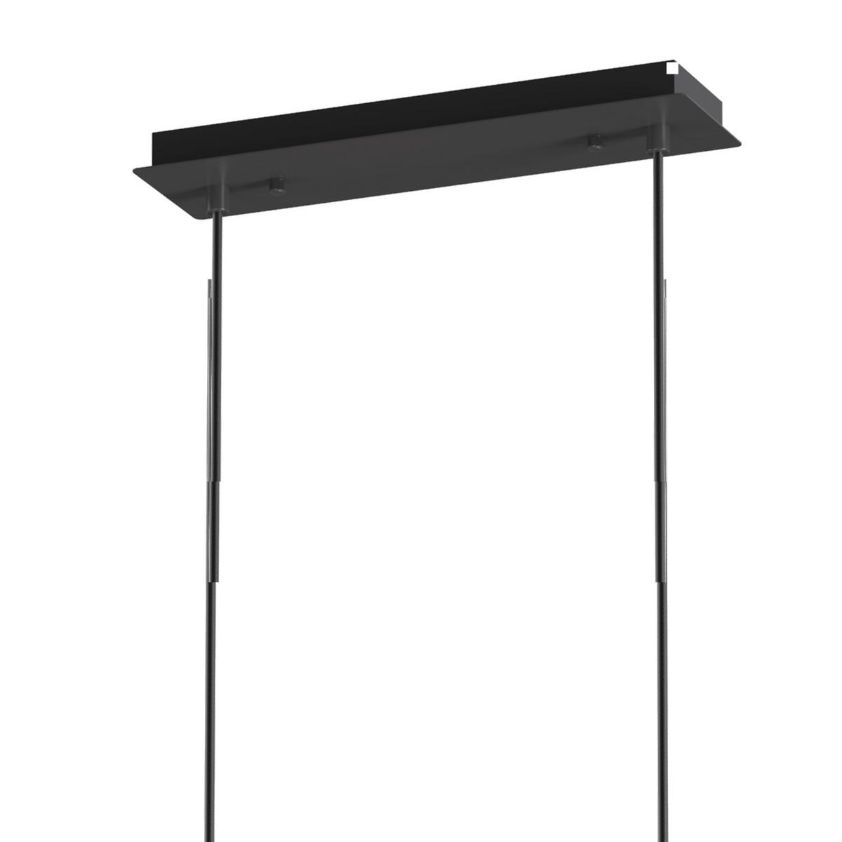 Pendelleuchte Paloma Schwarz L: 56 Cm - Schwarz, Design, Glas/Metall (86/33/150cm)