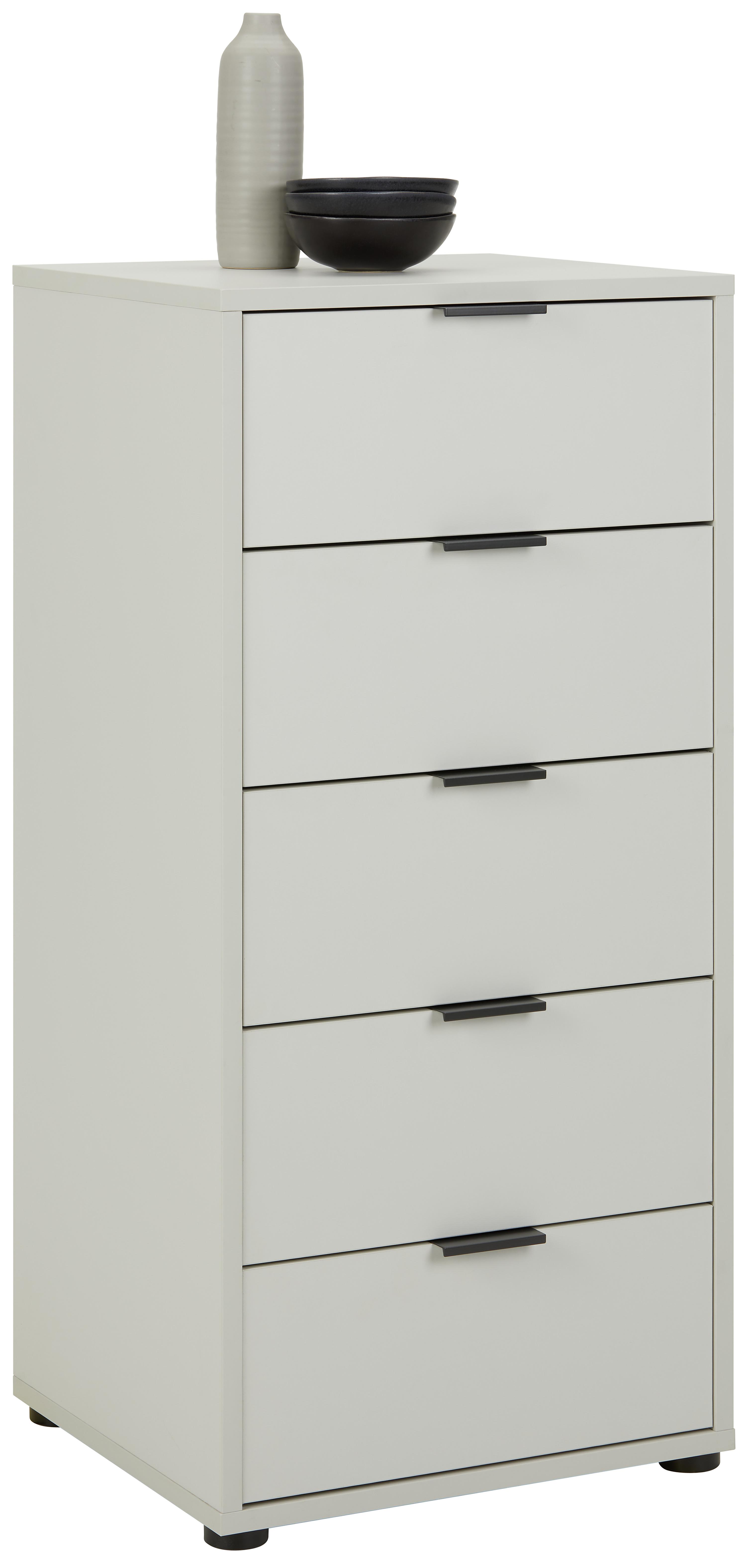 Komoda Bounty - šedá/antracitová, Moderní, kov/kompozitní dřevo (51/108/45cm) - Premium Living