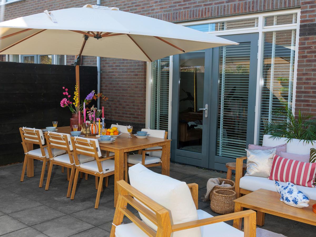 Dining-Loungeset Orla - Eichefarben/Braun, MODERN, Metall (223,5/89/73,5cm) - Ambia Garden