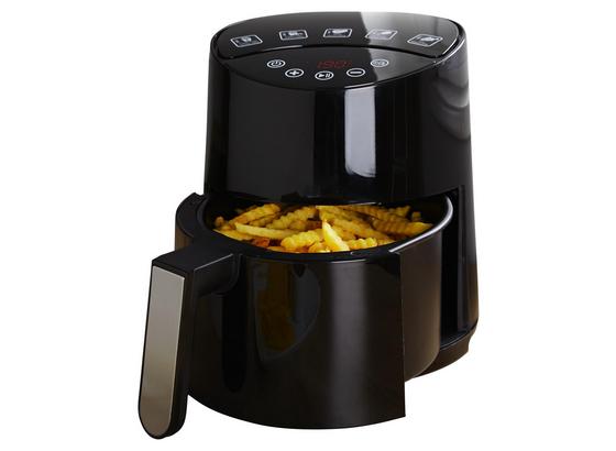 Heißluftfritteuse Moritz 1300W ca. 3,5 Liter mit Frittierkorb - Edelstahlfarben/Schwarz, MODERN, Kunststoff/Metall (24,5/30,3/28,7cm) - Bono Heißluftfritteuse Moritz 1300W ca. 3,5 Liter mit Frittierkorb - Edelstahlfarben/Schwarz, MODERN, Kunststoff/Metall (24,5/30,3/28,7cm) - Bono