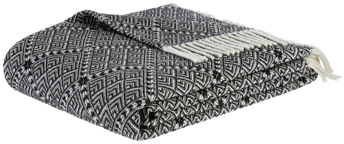 Deka Samira, 130/170 cm, černá - černá/přírodní barvy, Lifestyle (130/170cm) - Modern Living