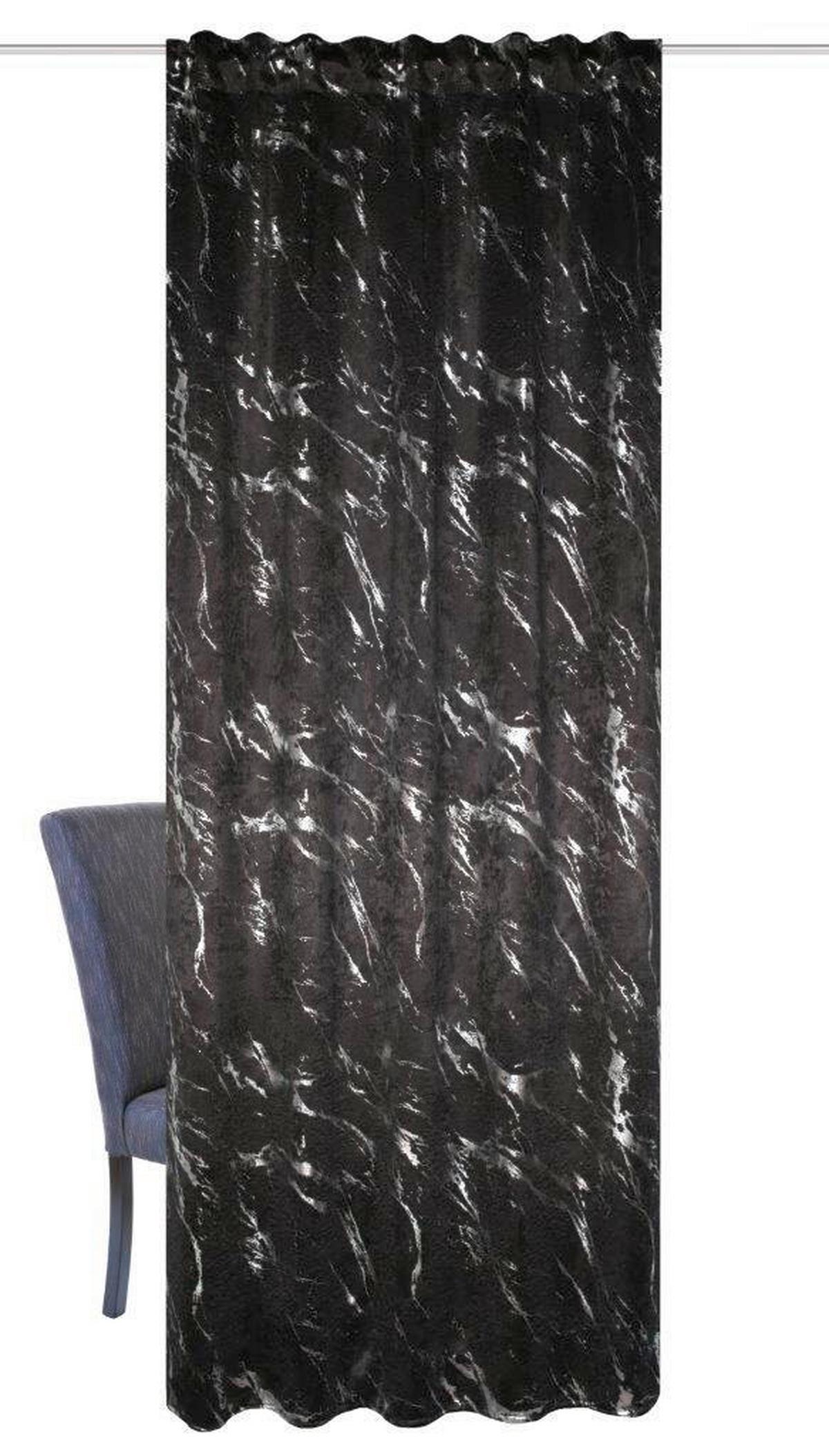 Fertigvorhang Force Silber - Silberfarben, Basics, Textil (140/245cm) - Schmidt W. Gmbh