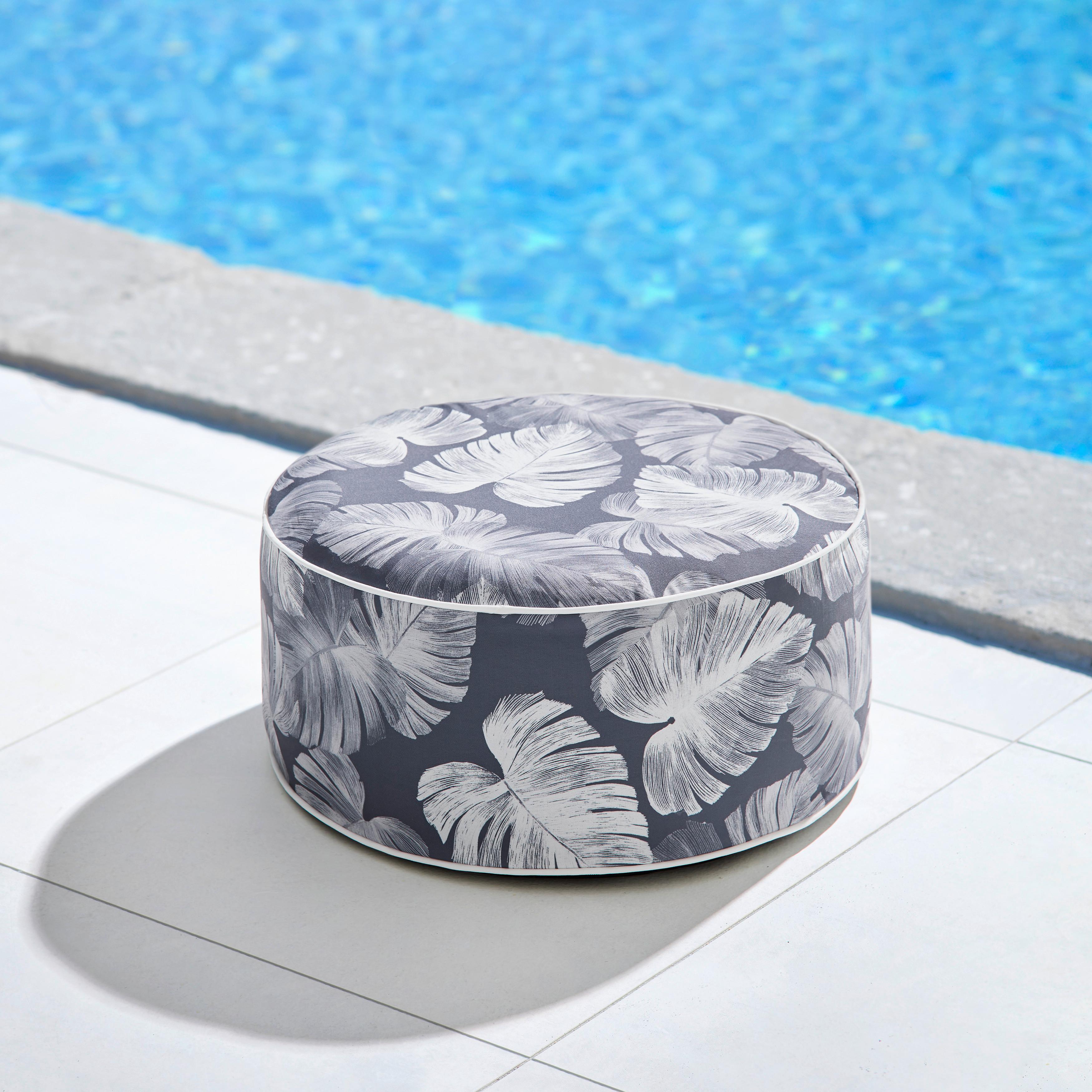 SEDACÍ VENKOVNÍ PODUŠKA CASSY - šedá, Moderní, textil (53/23/53cm) - Bessagi Garden