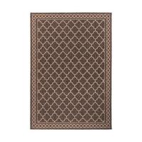 Flachwebteppich Splash 300 Braun/Creme, 80x150 cm - Creme/Braun, KONVENTIONELL, Textil (80/150cm)