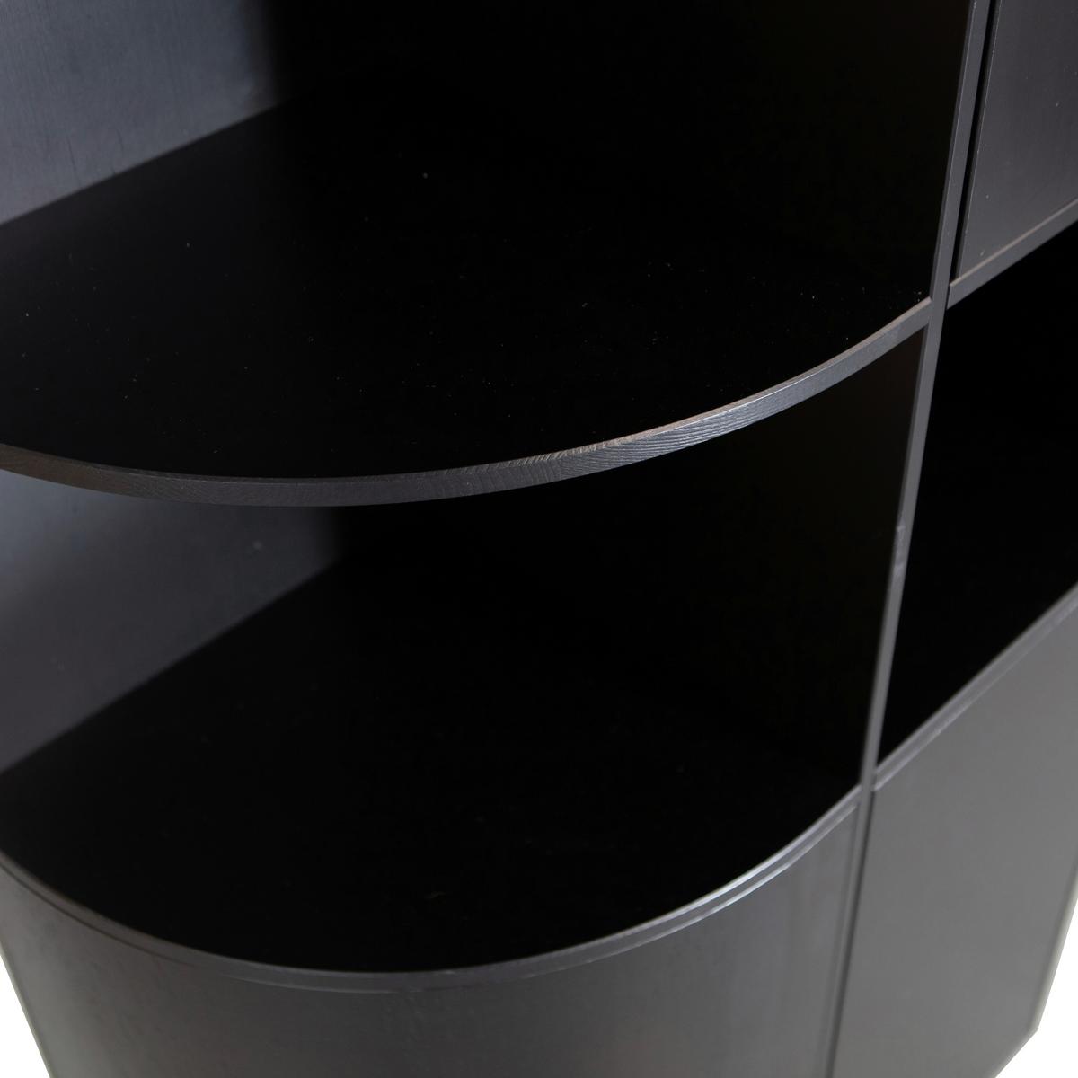 Mehrzweckschrank Finca Schwarz B: 78 Cm - Schwarz, Design, Holz (78/210/40cm) - Livetastic