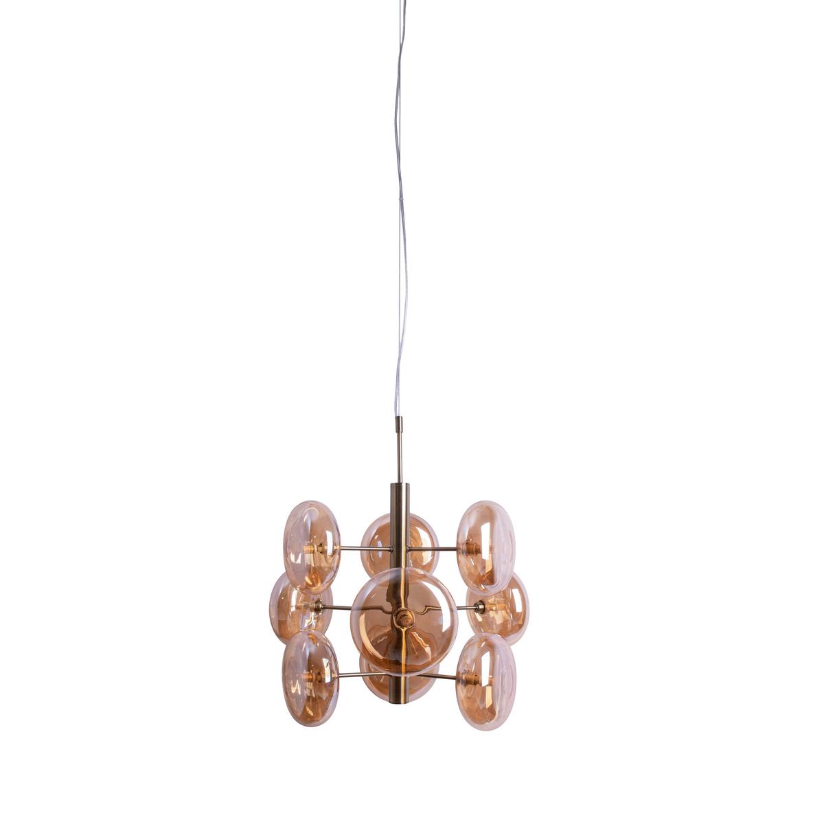 Pendelleuchte Orion - Messingfarben, Basics, Glas/Metall (53/150cm) - Näve