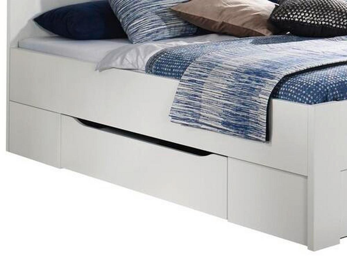 Stauraumbett 180x200 Isotta, Weiß - Weiß, KONVENTIONELL, Holzwerkstoff (180/200cm) - Rauch Möbel