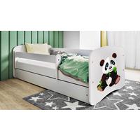 Kinder-/Juniorbett Babydreams inkl. Matratze 80x160 - Birkefarben/Weiß, MODERN, Holz/Holzwerkstoff (80/160cm) - MID.YOU