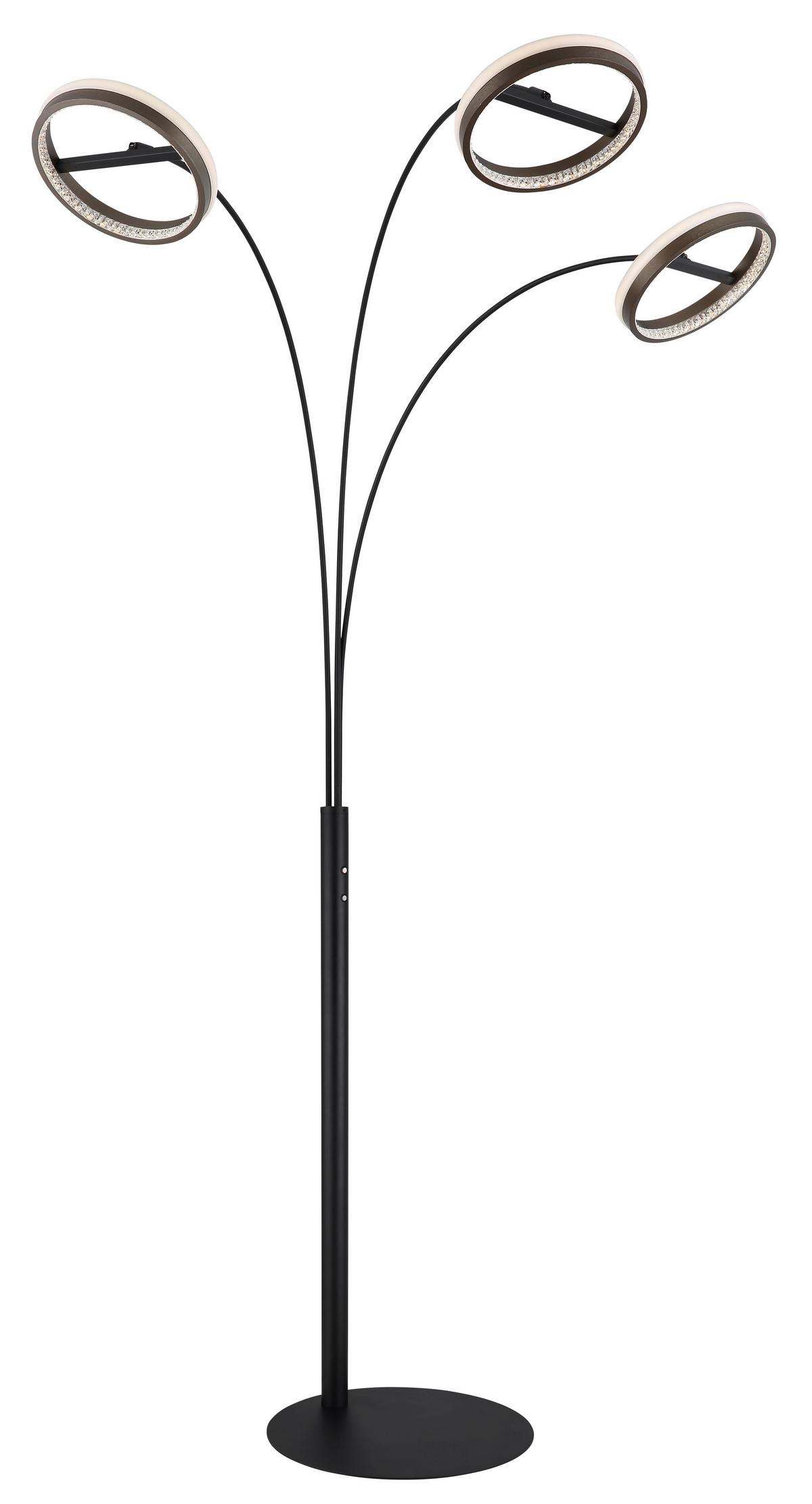 Hochvoltleuchte ca. 83,7x102,3x190,2 cm - Klar/Dunkelgrau, Design, Kunststoff/Metall (83,7/102,3/190,2cm) - Globo