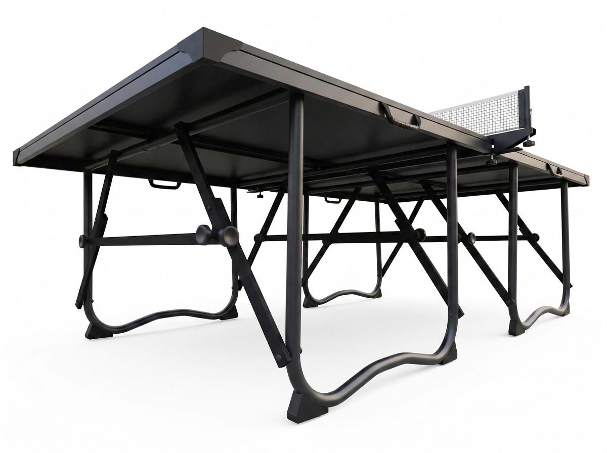 Tischtennistisch klappbar - Schwarz, Basics, Holzwerkstoff (274/152,5/76cm) - Prestige Home