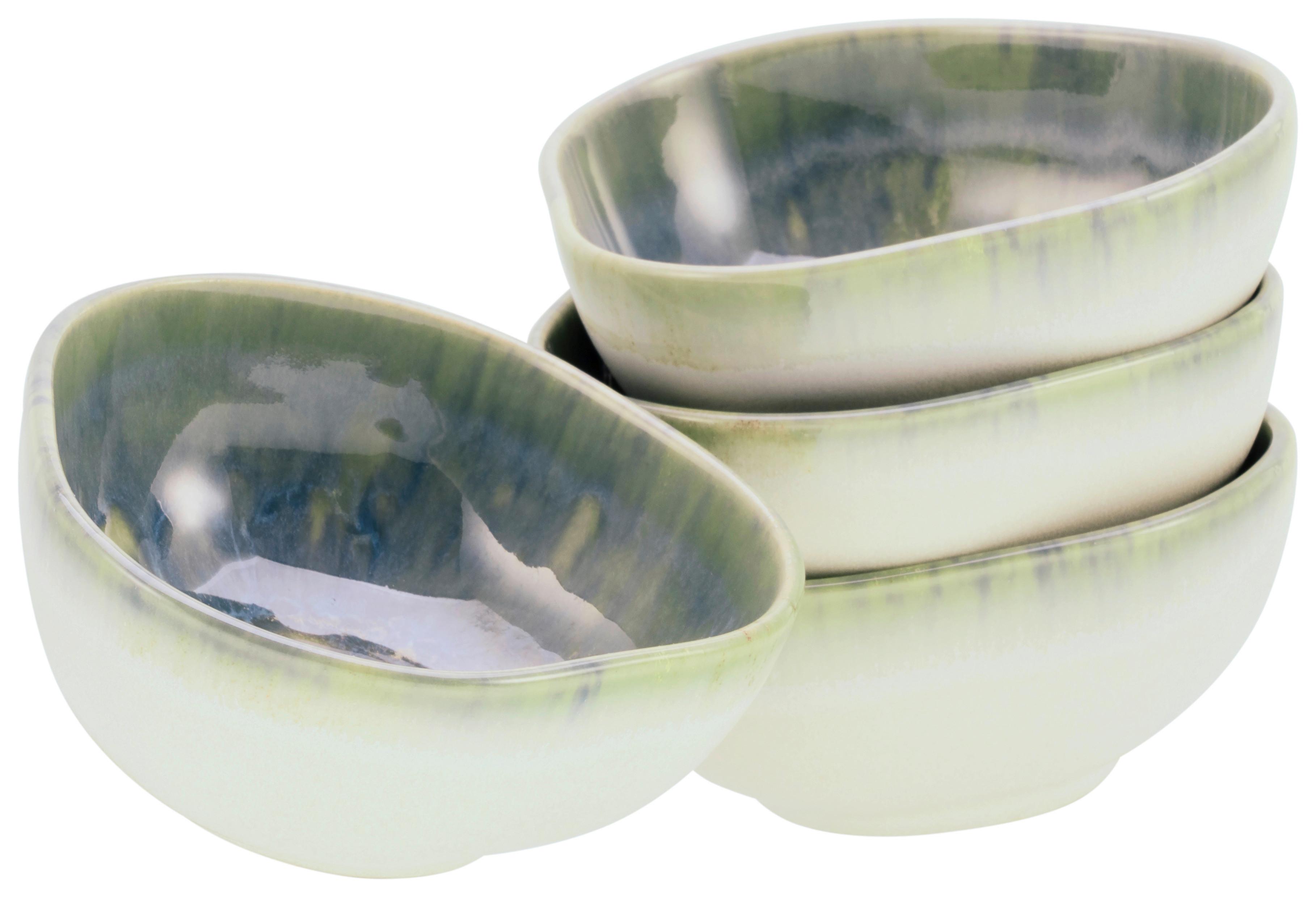 Dipschalenset Yuki Blau/grün 4-Teilig - Blau/Grün, Basics, Keramik (11,5/5/10cm) - Creatable
