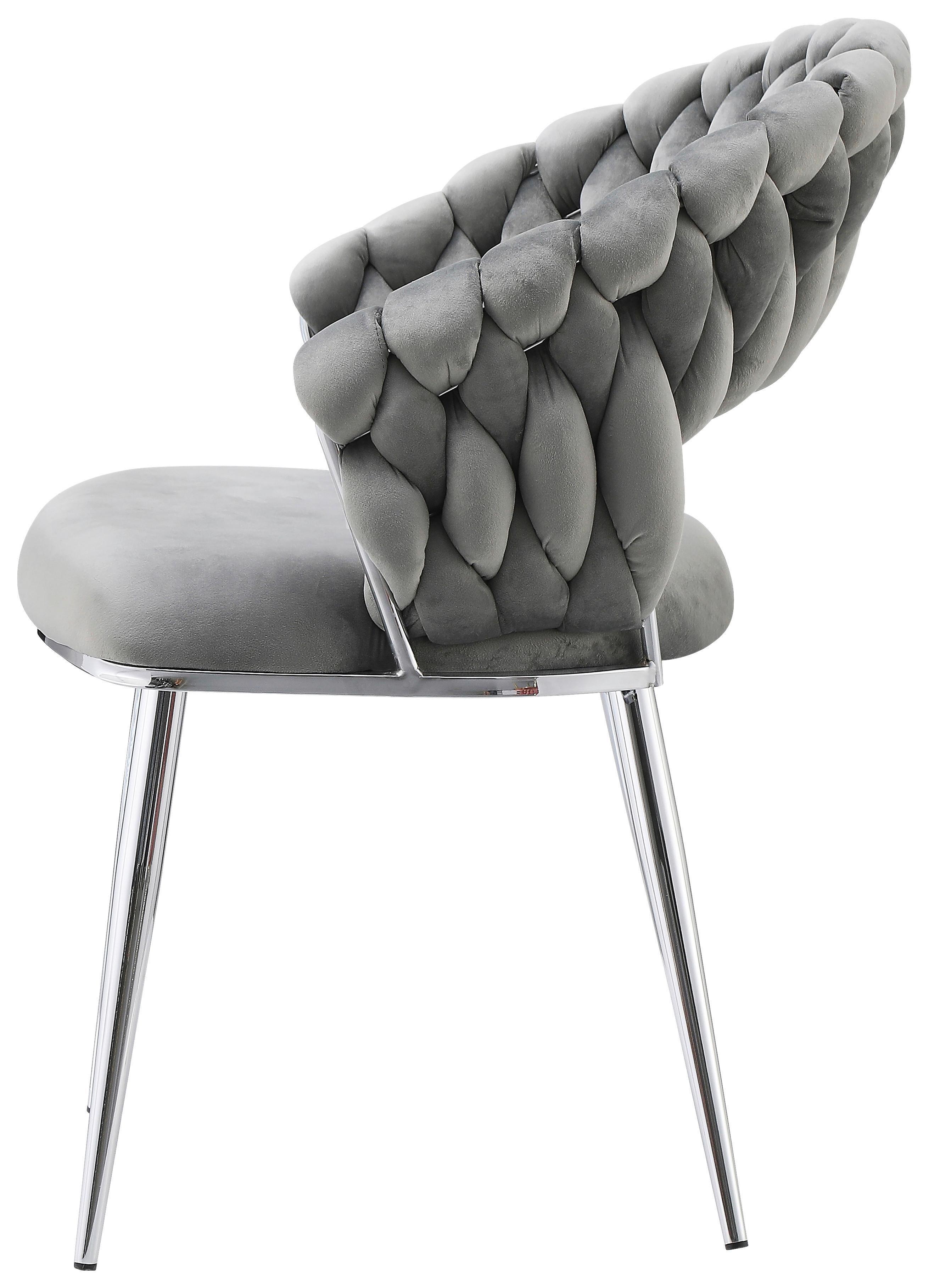 SADA STOLIČIEK S PODRÚČKAMI FINESSE 125 - sivá/strieborná, Design, kov/plast (61/82/60cm) - Kayoom