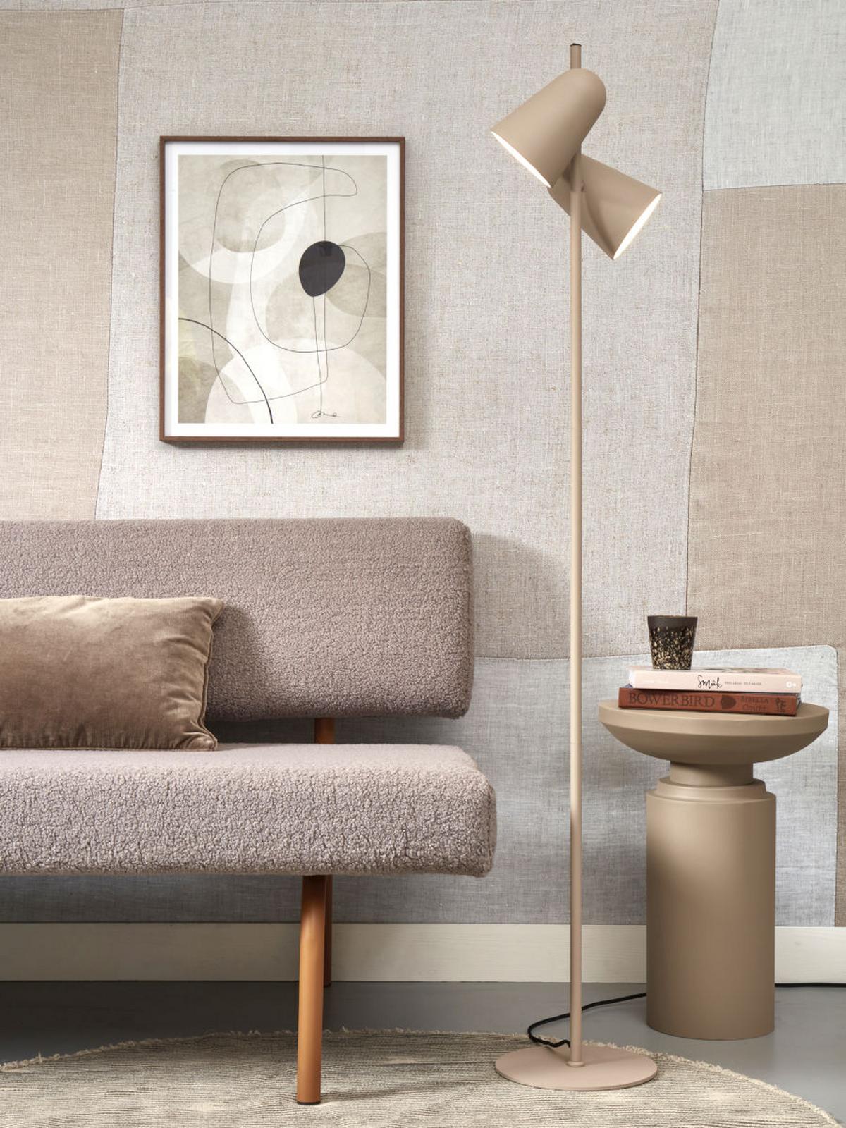 Stehlampe Salamanca Sandfarben mit Schalter - Sandfarben, Basics, Metall (28/145cm) - It's about Romi