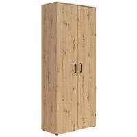 SKRIŇA Multistauraum - čierna/dub artisan, Modern, kompozitné drevo/plast (80/195/40cm)