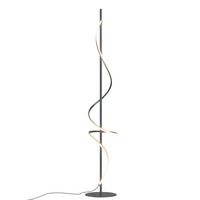 LED-Stehleuchte Ptn Schwarz L: 22 cm - Schwarz, Design, Kunststoff/Metall (22/22/150cm)